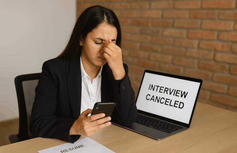 Job Seeker Cancels Interview Over Messages 2025